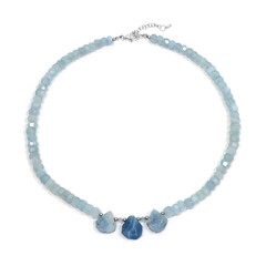 Collana in argento con Acquamarina