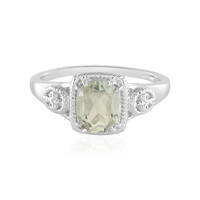 Anello in argento con Ametista Verde