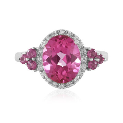 Anello in argento con Topazio Rosa
