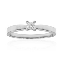 Anello in platino con Diamante SI2 (G)
