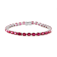 Bracciale in argento con Rubino del Madagascar