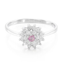 Anello in argento con Zaffiro Ceylon Rosa