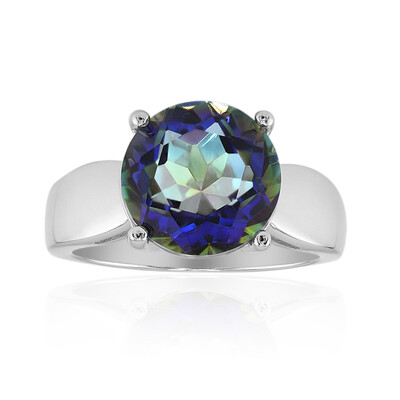 Anello in argento con Quarzo Mistico Blu