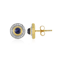 Orecchini in argento con Zaffiro Stellato Blu