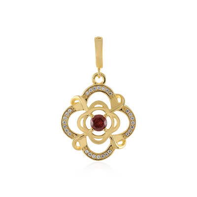 Ciondolo in argento con Zircone Rosa