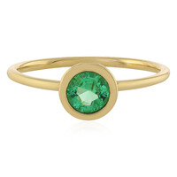 Anello in oro con Smeraldo Etiope