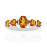 Anello in argento con Citrino Madeira
