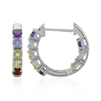 Orecchini in argento con Peridoto della Birmania