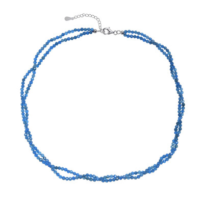 Collana in argento con Apatite Blu