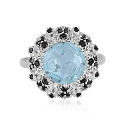 Anello in argento con Topazio Blu Cielo