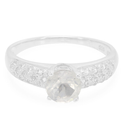 Anello in argento con Quarzo Ghiaccio di Luna
