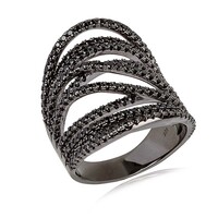 Anello in argento con Spinello Nero