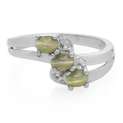 Anello in argento con Alessandrite Occhio di Gatto