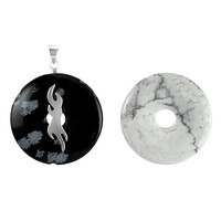 Ciondolo in argento con Magnesite