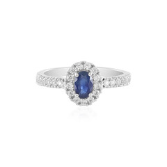 Anello in oro con Zaffiro Blu