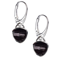 Orecchini in argento con Iperstene