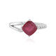 Anello in argento con Rubino del Madagascar