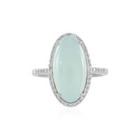 Anello in argento con Calcedonio Acqua