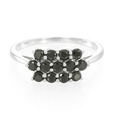 Anello in argento con Spinello Nero
