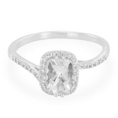 Anello in argento con Goshenite