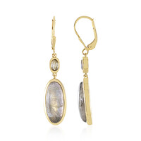 Orecchini in argento con Labradorite Dorata Maniry (KM by Juwelo)