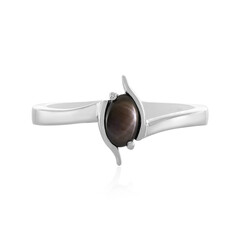 Anello in argento con Zaffiro Stellato Nero
