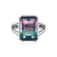 Anello in argento con Fluorite Bicolore