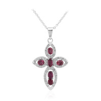 Collana in argento con Granato Malaya