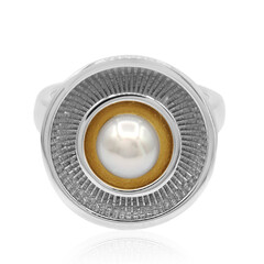 Anello in argento con Perla di Acqua Dolce