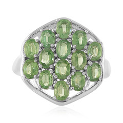 Anello in argento con Cianite Menta