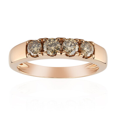 Anello in oro con Diamante Rose de France SI1 di Argyle (Annette)