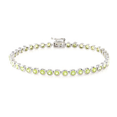 Bracciale in argento con Peridoto