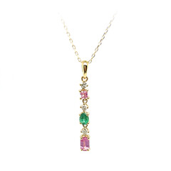 Collana in oro con Zaffiro Rosa (CIRARI)