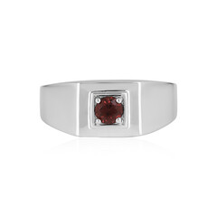 Anello da uomo in argento con Zircone Rosa