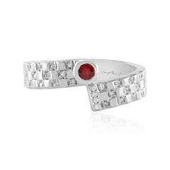 Anello in argento con Rubino Tanzania (de Melo)