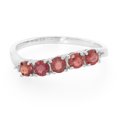 Anello in argento con Rubino Malawi