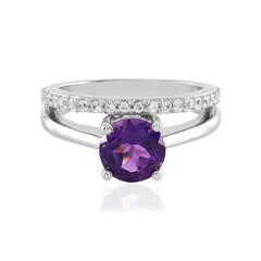 Anello in argento con Ametista Siberiana