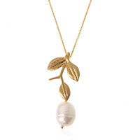Collana in argento con Perla di Acqua Dolce (Joias do Paraíso)