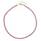 Collana in argento con Zaffiro Rosa