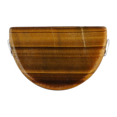 Ciondolo in argento con Occhio di Tigre (MONOSONO COLLECTION)