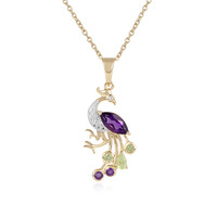 Collana in argento con Ametista Zambiana