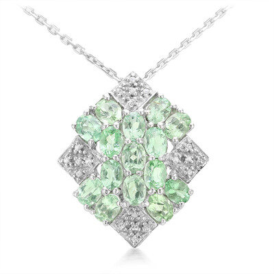 Collana in argento con Tormalina Paraíba Brasiliana