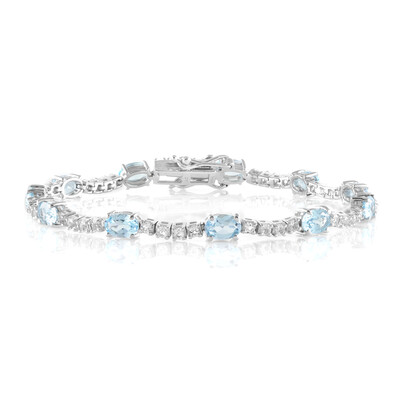 Bracciale in argento con Topazio Blu Cielo