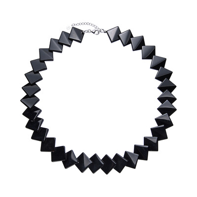 Collana in argento con Onice Nero