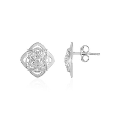 Orecchini in argento con Diamante I2 (I)