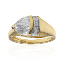 Anello in oro con Quarzo Herkimer (Amanda Adkins)
