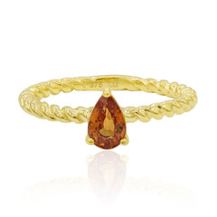 Anello in oro con Spessartina