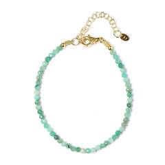 Bracciale in argento con Smeraldo Zambia