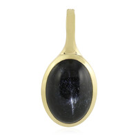 Ciondolo in argento con Diopside Stellato d'India