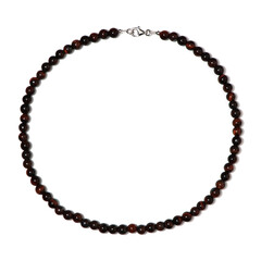 Collana in argento con Occhio di Tigre Rosso